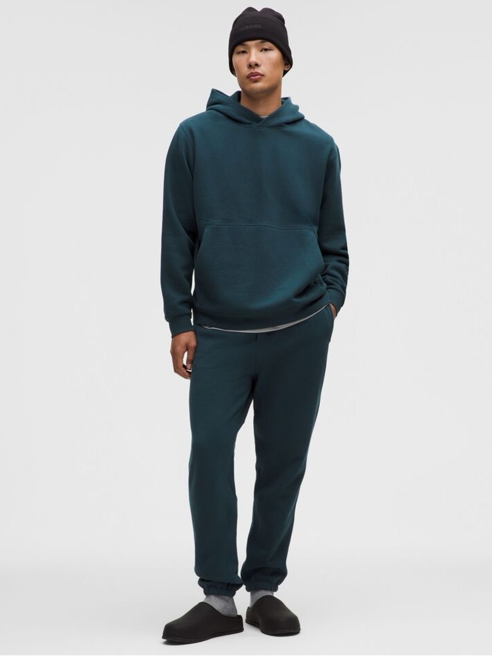 lululemon athletica Teal steady state men’s Pullover Sweatshirt in size M